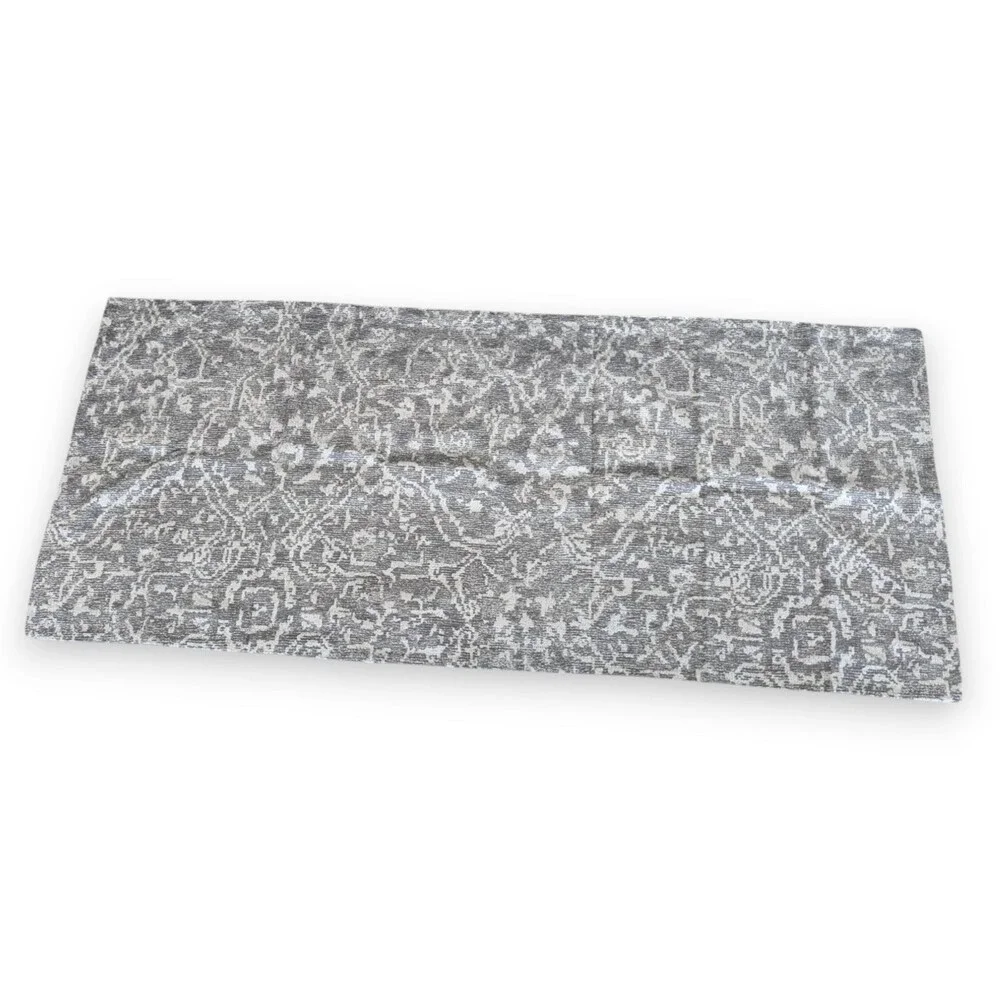 Restoration Hardware Italian Oushak Jacquard Grande Queen Lumbar Sham Gray 15x38